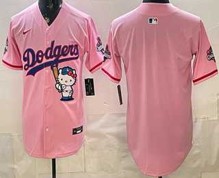Men's Los Angeles Dodgers Blank Pink Hello Kitty 2025 World Series Champions Limited Jersey,We sell and wholesale Men's Los Angeles Dodgers Blank Pink Hello Kitty 2025 World Series Champions Limited Jersey on line form chian!