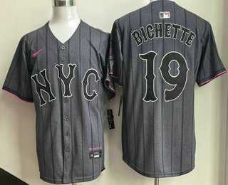 Men's New York Mets #19 Bo Bichette Gray City Connect Limited Jersey,We sell and wholesale Men's New York Mets #19 Bo Bichette Gray City Connect Limited Jersey on line form chian!