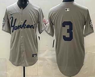 Men's New York Yankees #3 Babe Ruth Grey Without Name Limited Jersey,We sell and wholesale Men's New York Yankees #3 Babe Ruth Grey Without Name Limited Jersey on line form chian!
