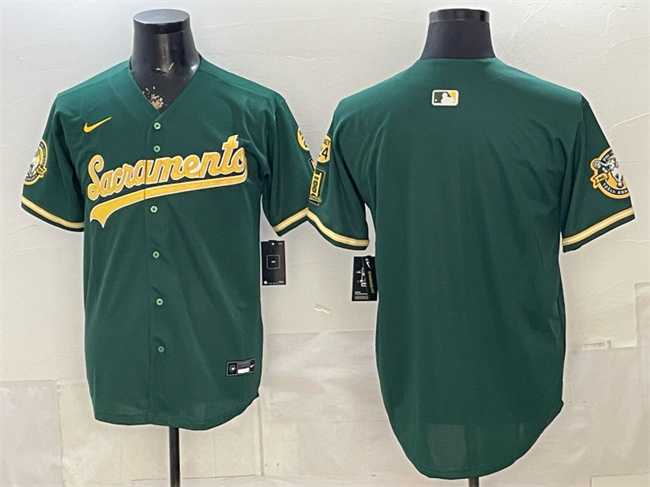 Men's Oakland Athletics Blank 2026 Green Alternate Sacramento Celebrating 125 Years Vapor Limited Stitched Jersey,We sell and wholesale Men's Oakland Athletics Blank 2026 Green Alternate Sacramento Celebrating 125 Years Vapor Limited Stitched Jersey on line form chian!