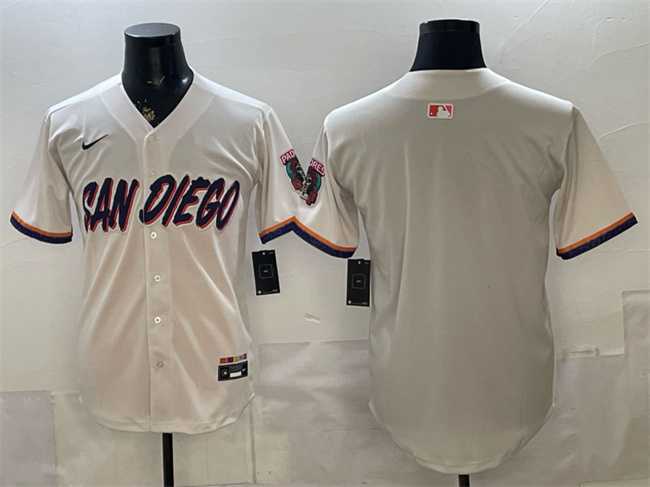 Men's San Diego Padres Blank Cream 2026 City Connect Stadium Stitched Jersey,We sell and wholesale Men's San Diego Padres Blank Cream 2026 City Connect Stadium Stitched Jersey on line form chian!
