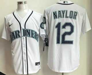 Men's Seattle Mariners #12 Josh Naylor White Cool Base Jersey,We sell and wholesale Men's Seattle Mariners #12 Josh Naylor White Cool Base Jersey on line form chian!