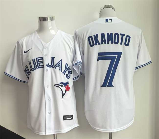 Men's Toronto Blue Jays #7 Kazuma Okamoto White Home Limited Stitched Jersey,We sell and wholesale Men's Toronto Blue Jays #7 Kazuma Okamoto White Home Limited Stitched Jersey on line form chian!