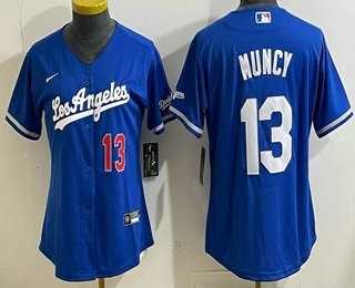 Women's Los Angeles Dodgers #13 Max Muncy Blue Alternate Stadium Jersey,We sell and wholesale Women's Los Angeles Dodgers #13 Max Muncy Blue Alternate Stadium Jersey on line form chian!