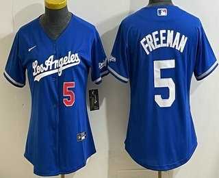 Women's Los Angeles Dodgers #5 Freddie Freeman Blue Alternate Stadium Jersey,We sell and wholesale Women's Los Angeles Dodgers #5 Freddie Freeman Blue Alternate Stadium Jersey on line form chian!