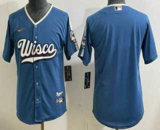 Youth Milwaukee Brewers Blank Blue 2026 City Connect Stadium Jersey,We sell and wholesale Youth Milwaukee Brewers Blank Blue 2026 City Connect Stadium Jersey on line form chian!