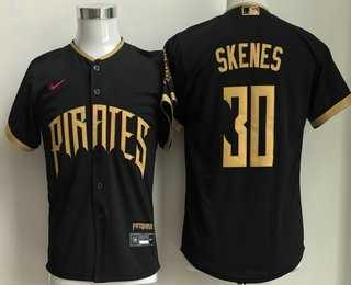 Youth Pittsburgh Pirates #30 Paul Skenes Black 2026 City Connect Stadium Jersey,We sell and wholesale Youth Pittsburgh Pirates #30 Paul Skenes Black 2026 City Connect Stadium Jersey on line form chian!