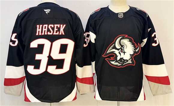 Men's Buffalo Sabres #39 Dominik Hasek Black 2024-25 Alternate Stitched Hockey Jersey,We sell and wholesale Men's Buffalo Sabres #39 Dominik Hasek Black 2024-25 Alternate Stitched Hockey Jersey on line form chian!