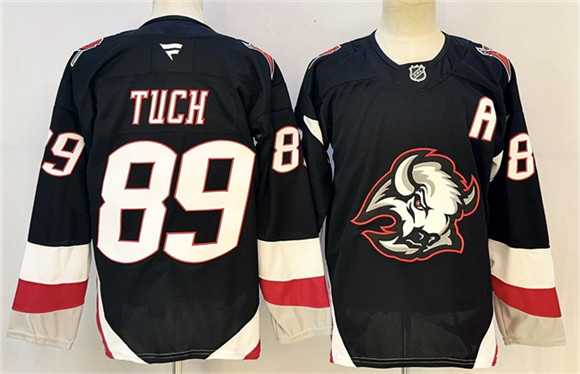 Men's Buffalo Sabres #89 Alex Tuch Black 2024-25 With A Patch Alternate Stitched Hockey Jersey,We sell and wholesale Men's Buffalo Sabres #89 Alex Tuch Black 2024-25 With A Patch Alternate Stitched Hockey Jersey on line form chian!