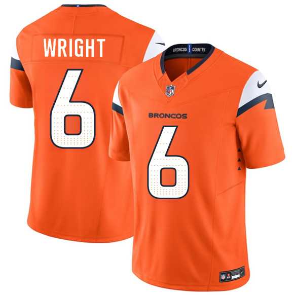 Men's Denver Broncos #6 William Wright Orange 2026 Draft F.U.S.E. Vapor Limited Stitched Jersey,We sell and wholesale Men's Denver Broncos #6 William Wright Orange 2026 Draft F.U.S.E. Vapor Limited Stitched Jersey on line form chian!