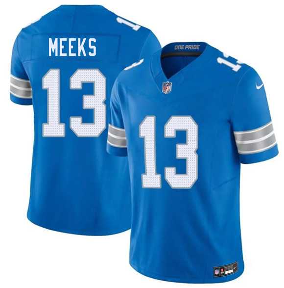 Men's Detroit Lions #13 Jackson Meeks Blue 2026 F.U.S.E. Vapor Limited Stitched Jersey,We sell and wholesale Men's Detroit Lions #13 Jackson Meeks Blue 2026 F.U.S.E. Vapor Limited Stitched Jersey on line form chian!