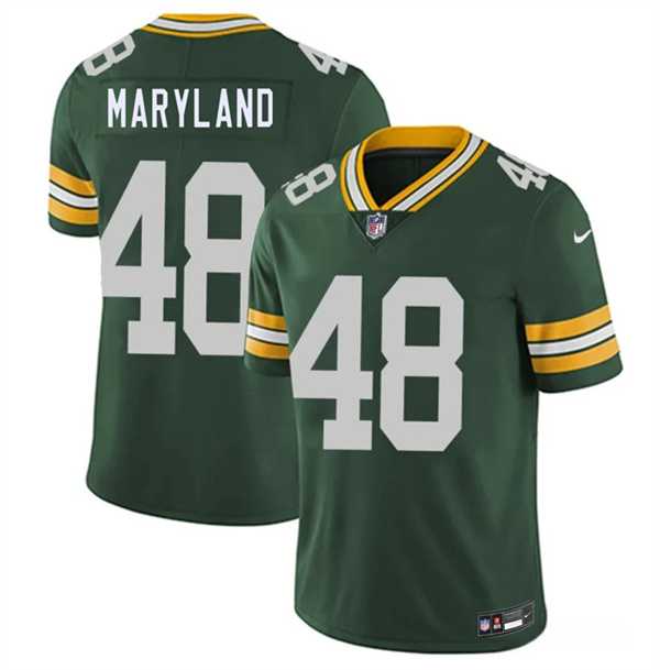 Men's Green Bay Packers #48 RJ Maryland Green 2026 Draft Vapor Untouchable Limited Stitched Jersey,We sell and wholesale Men's Green Bay Packers #48 RJ Maryland Green 2026 Draft Vapor Untouchable Limited Stitched Jersey on line form chian!