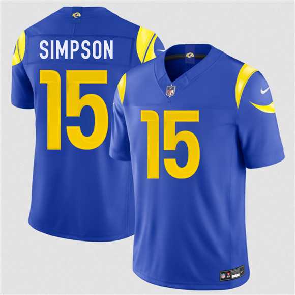Men's Los Angeles Rams #15 Ty Simpson Royal 2026 Draft F.U.S.E. Vapor Limited Stitched Jersey,We sell and wholesale Men's Los Angeles Rams #15 Ty Simpson Royal 2026 Draft F.U.S.E. Vapor Limited Stitched Jersey on line form chian!