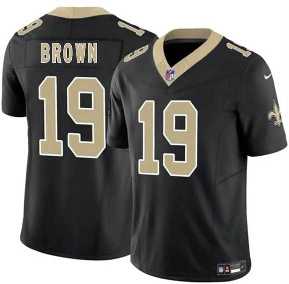 Men's New Orleans Saints #19 Barion Brown Black 2026 Draft F.U.S.E Vapor Limited Stitched Jersey,We sell and wholesale Men's New Orleans Saints #19 Barion Brown Black 2026 Draft F.U.S.E Vapor Limited Stitched Jersey on line form chian!