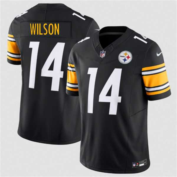 Men's Pittsburgh Steelers #14 Roman Wilson Black 2026 F.U.S.E. Vapor Limited Stitched Jersey,We sell and wholesale Men's Pittsburgh Steelers #14 Roman Wilson Black 2026 F.U.S.E. Vapor Limited Stitched Jersey on line form chian!