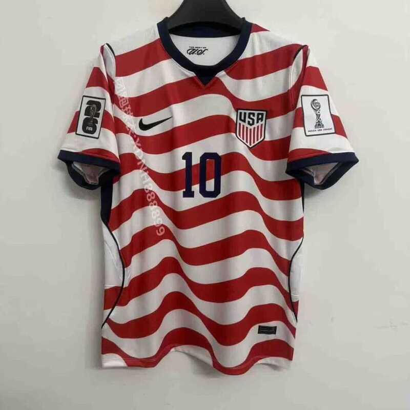Men's United States #10 Christian Pulisic White Red 2026 Home Soccer Jersey,We sell and wholesale Men's United States #10 Christian Pulisic White Red 2026 Home Soccer Jersey on line form chian!