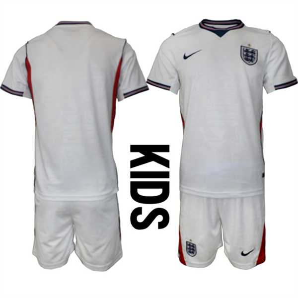 Youth England 2026 White Home Soccer Jersey Suit,We sell and wholesale Youth England 2026 White Home Soccer Jersey Suit on line form chian!
