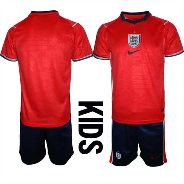 Youth England 2026 Red Away Soccer Jersey Suit,We sell and wholesale Youth England 2026 Red Away Soccer Jersey Suit on line form chian!