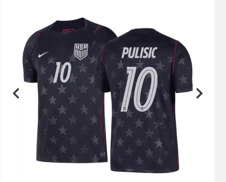 Men's USA #10 Pulisic Away 2026 Nike Soccer Jersey,We sell and wholesale Men's USA #10 Pulisic Away 2026 Nike Soccer Jersey on line form chian!
