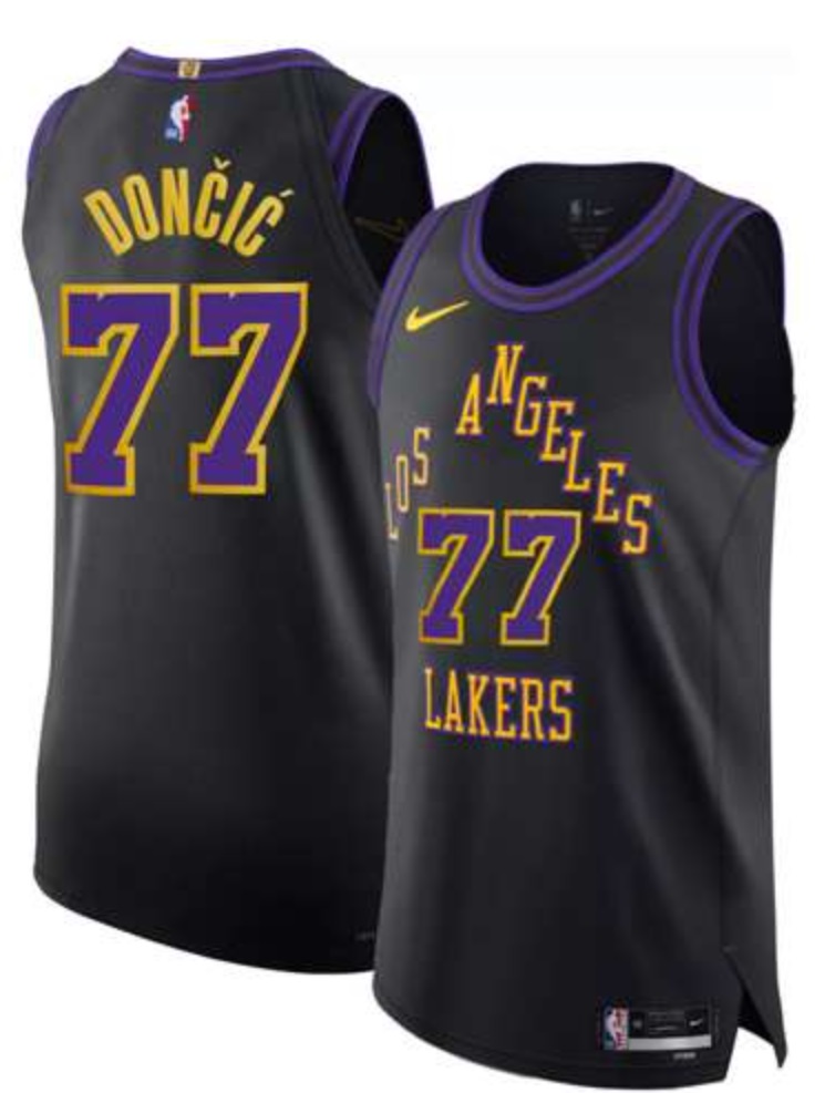 Men's Los Angeles Lakers #77 Luka Doncic Black 2025-26 City Edition Stitched Jersey Dzhi,We sell and wholesale Men's Los Angeles Lakers #77 Luka Doncic Black 2025-26 City Edition Stitched Jersey Dzhi on line form chian!