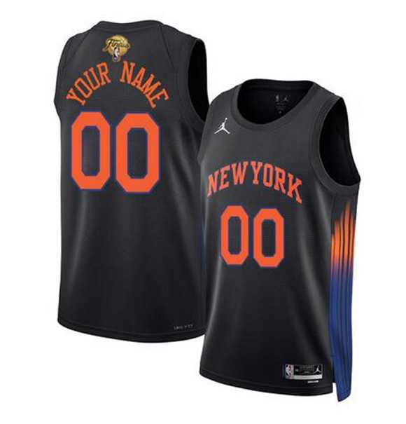 Men's New Yok Knicks Active Player Custom Black 2026 Finals Patch Statement Edition Stitched Basketball Jersey,We sell and wholesale Men's New Yok Knicks Active Player Custom Black 2026 Finals Patch Statement Edition Stitched Basketball Jersey on line form chian!