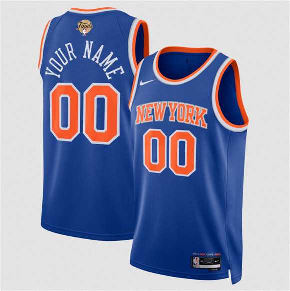 Men's New Yok Knicks Active Player Custom Blue 2026 Finals Patch Icon Edition Stitched Basketball Jersey,We sell and wholesale Men's New Yok Knicks Active Player Custom Blue 2026 Finals Patch Icon Edition Stitched Basketball Jersey on line form chian!