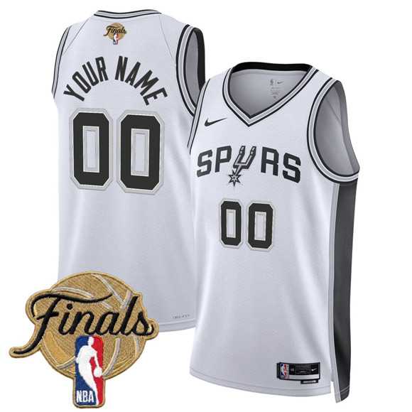 Men's San Antonio Spurs Active Player Custom White 2026 Finals Patch Association Edition Stitched Basketball Jersey,We sell and wholesale Men's San Antonio Spurs Active Player Custom White 2026 Finals Patch Association Edition Stitched Basketball Jersey on line form chian!