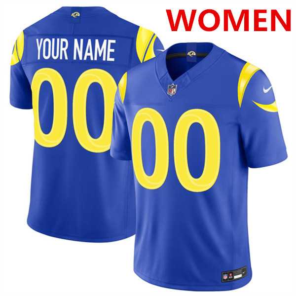 Women's Los Angeles Rams Active Player Custom Royal 2026 F.U.S.E. Vapor Limited Football Stitched Jersey,We sell and wholesale Women's Los Angeles Rams Active Player Custom Royal 2026 F.U.S.E. Vapor Limited Football Stitched Jersey on line form chian!