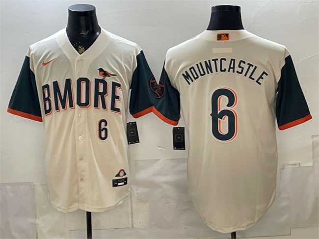 Men's Baltimore Orioles #6 Ryan Mountcastle Natural 2026 City Connect Stadium Stitched Jersey,We sell and wholesale Men's Baltimore Orioles #6 Ryan Mountcastle Natural 2026 City Connect Stadium Stitched Jersey on line form chian!