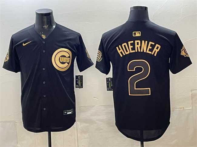 Men's Chicago Cubs #2 Nico Hoerner Black Gold 150th Anniversary Patch Stitched Jersey Dzhi,We sell and wholesale Men's Chicago Cubs #2 Nico Hoerner Black Gold 150th Anniversary Patch Stitched Jersey Dzhi on line form chian!