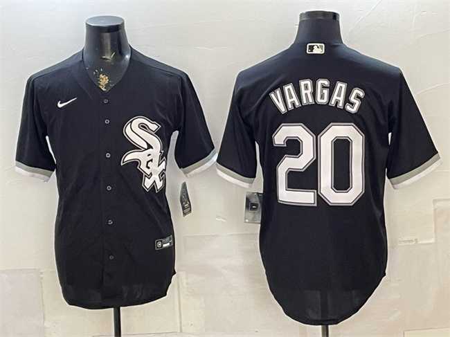 Men's Chicago White Sox #20 Miguel Vargas Black Stitched Jersey,We sell and wholesale Men's Chicago White Sox #20 Miguel Vargas Black Stitched Jersey on line form chian!