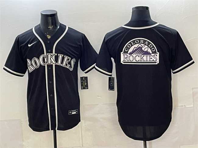 Men's Colorado Rockies Team Big Logo 2026 Fashion Replica Black Out Stitched Jersey Dzhi,We sell and wholesale Men's Colorado Rockies Team Big Logo 2026 Fashion Replica Black Out Stitched Jersey Dzhi on line form chian!