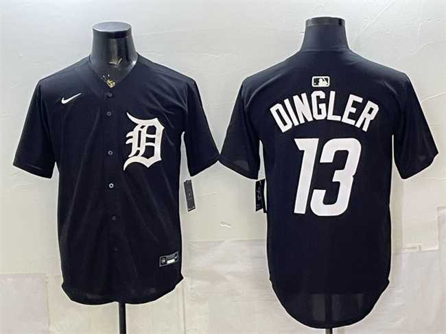 Men's Detroit Tigers #13 Dillon Dingler Black Limited Stitched Jersey,We sell and wholesale Men's Detroit Tigers #13 Dillon Dingler Black Limited Stitched Jersey on line form chian!