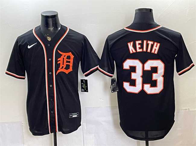 Men's Detroit Tigers #33 Colt Keith 2026 Fashion Replica Black Out Stitched Jersey,We sell and wholesale Men's Detroit Tigers #33 Colt Keith 2026 Fashion Replica Black Out Stitched Jersey on line form chian!
