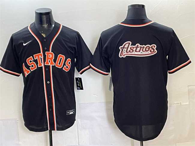 Men's Houston Astros Team Big Logo 2026 Fashion Replica Black Out Stitched Jersey Dzhi,We sell and wholesale Men's Houston Astros Team Big Logo 2026 Fashion Replica Black Out Stitched Jersey Dzhi on line form chian!