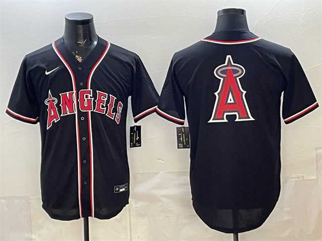 Men's Los Angeles Angels Team Big Logo 2026 Fashion Replica Black Out Stitched Jersey Dzhi,We sell and wholesale Men's Los Angeles Angels Team Big Logo 2026 Fashion Replica Black Out Stitched Jersey Dzhi on line form chian!