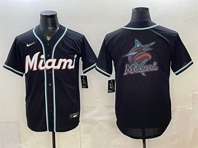 Men's Miami Marlins Team Big Logo 2026 Fashion Replica Black Out Stitched Jersey Dzhi,We sell and wholesale Men's Miami Marlins Team Big Logo 2026 Fashion Replica Black Out Stitched Jersey Dzhi on line form chian!