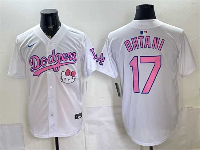 Men's Los Angeles Dodgers #17 Shohei Ohtani White 2025 Hello Kitty Vapor Limited Stitched Jersey Dzhi,We sell and wholesale Men's Los Angeles Dodgers #17 Shohei Ohtani White 2025 Hello Kitty Vapor Limited Stitched Jersey Dzhi on line form chian!