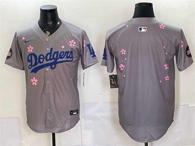 Men's Los Angeles Dodgers Blank Grey 2025 Tokyo Series Limited Stitched Jersey,We sell and wholesale Men's Los Angeles Dodgers Blank Grey 2025 Tokyo Series Limited Stitched Jersey on line form chian!