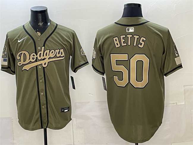 Men's Los Angeles Dodgers #50 Mookie Betts Olive 2026 Armed Forces Day Stitched Jersey Dzhi,We sell and wholesale Men's Los Angeles Dodgers #50 Mookie Betts Olive 2026 Armed Forces Day Stitched Jersey Dzhi on line form chian!