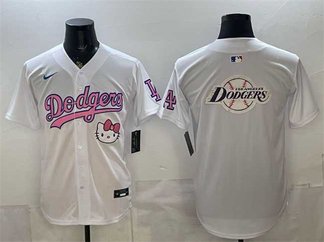 Men's Los Angeles Dodgers Team Big Logo White Hello Kitty Night Stitched Jersey Dzhi,We sell and wholesale Men's Los Angeles Dodgers Team Big Logo White Hello Kitty Night Stitched Jersey Dzhi on line form chian!
