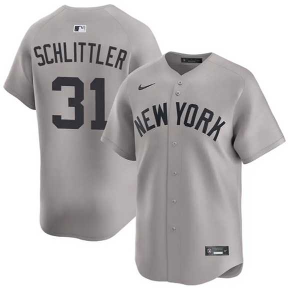 Mens New York Yankees #31 Cam Schlittler Gray 2026 Road Limited Stitched Jersey Dzhi,We sell and wholesale Mens New York Yankees #31 Cam Schlittler Gray 2026 Road Limited Stitched Jersey Dzhi on line form chian!