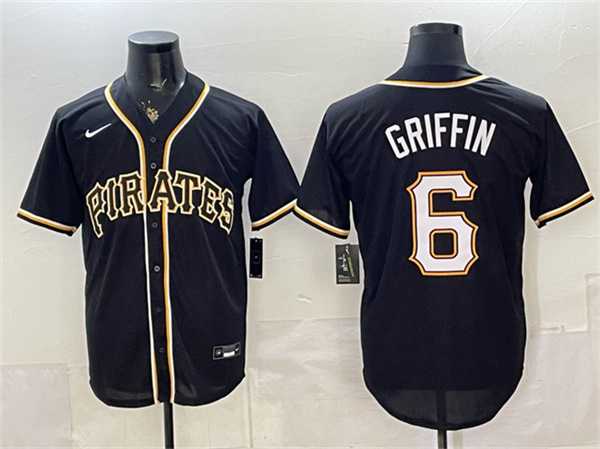 Men's Pittsburgh Pirates #6 Konnor Griffin 2026 Fashion Black Out Stitched Jersey,We sell and wholesale Men's Pittsburgh Pirates #6 Konnor Griffin 2026 Fashion Black Out Stitched Jersey on line form chian!