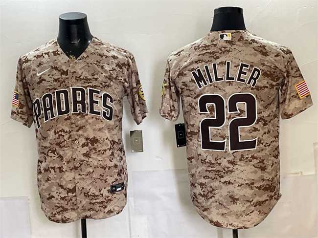 Men's San Diego Padres #22 Mason Miller Tan Camo Cool Base Stitched Jersey Dzhi,We sell and wholesale Men's San Diego Padres #22 Mason Miller Tan Camo Cool Base Stitched Jersey Dzhi on line form chian!