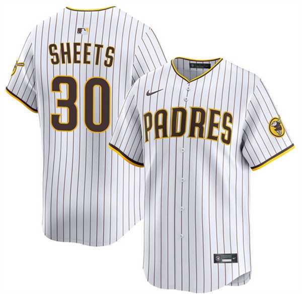 Men's San Diego Padres #30 Gavin Sheets White 2026 Home Limited Stitched Jersey Dzhi,We sell and wholesale Men's San Diego Padres #30 Gavin Sheets White 2026 Home Limited Stitched Jersey Dzhi on line form chian!