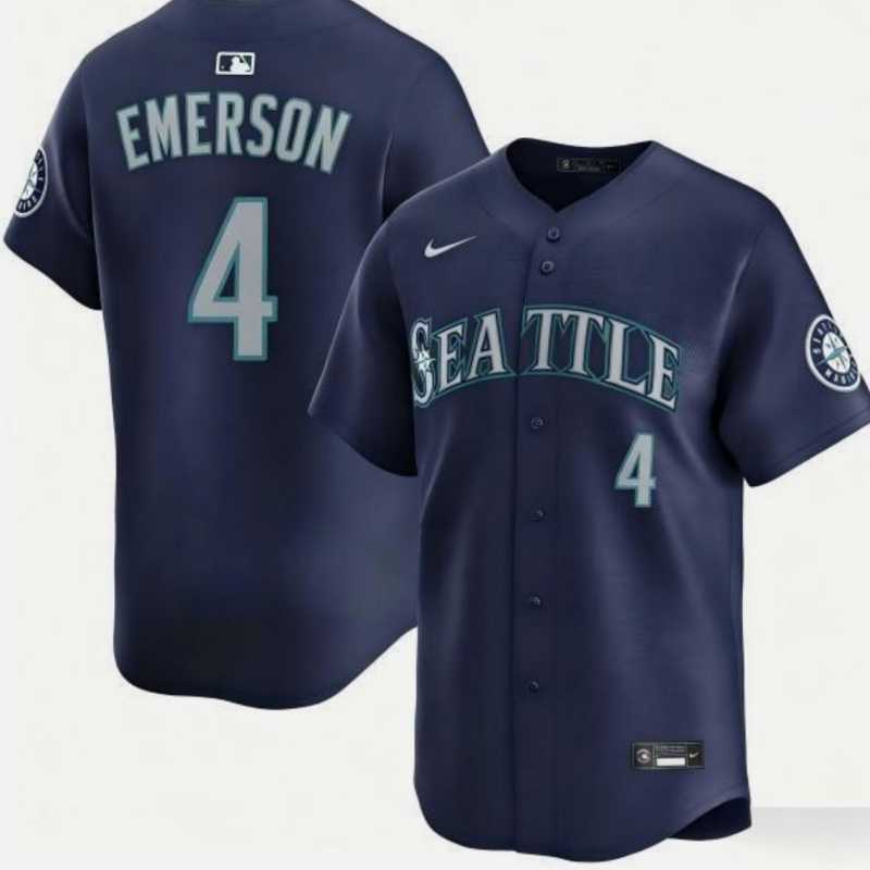 Men's Seattle Mariners #4 Colt Emerson Navy Cool Base Stitched Jersey Dzhi,We sell and wholesale Men's Seattle Mariners #4 Colt Emerson Navy Cool Base Stitched Jersey Dzhi on line form chian!