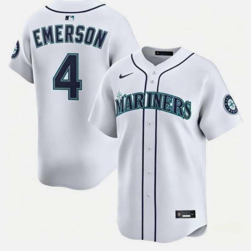 Men's Seattle Mariners #4 Colt Emerson White Cool Base Stitched Jersey Dzhi,We sell and wholesale Men's Seattle Mariners #4 Colt Emerson White Cool Base Stitched Jersey Dzhi on line form chian!