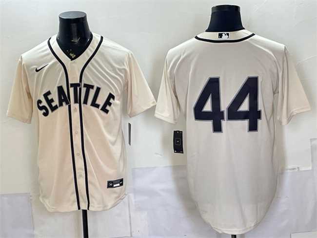 Men's Seattle Mariners #44 Julio Rodriguez Cream Alternate Stitched Jersey,We sell and wholesale Men's Seattle Mariners #44 Julio Rodriguez Cream Alternate Stitched Jersey on line form chian!