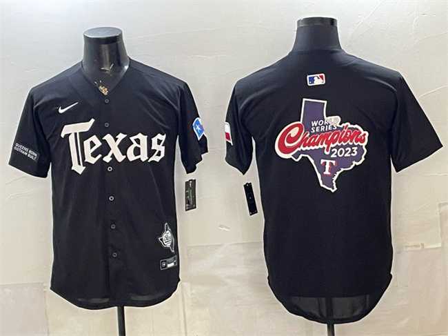 Men's Texas Rangers Team Big Logo Black Gothic Mexico 2025 Vapor Premier Limited Stitched Jersey Dzhi,We sell and wholesale Men's Texas Rangers Team Big Logo Black Gothic Mexico 2025 Vapor Premier Limited Stitched Jersey Dzhi on line form chian!