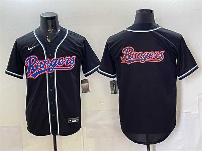 Men's Texas Rangers Team Big Logo 2026 Fashion Replica Black Out Stitched Jersey Dzhi,We sell and wholesale Men's Texas Rangers Team Big Logo 2026 Fashion Replica Black Out Stitched Jersey Dzhi on line form chian!